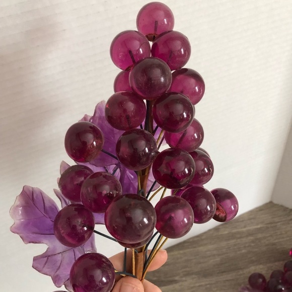 Vtg Lucite Grape Clusters - Picture 5 of 15